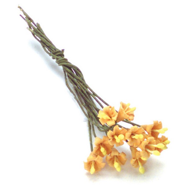 One Dozen Orange Dollhouse Miniature Lilies