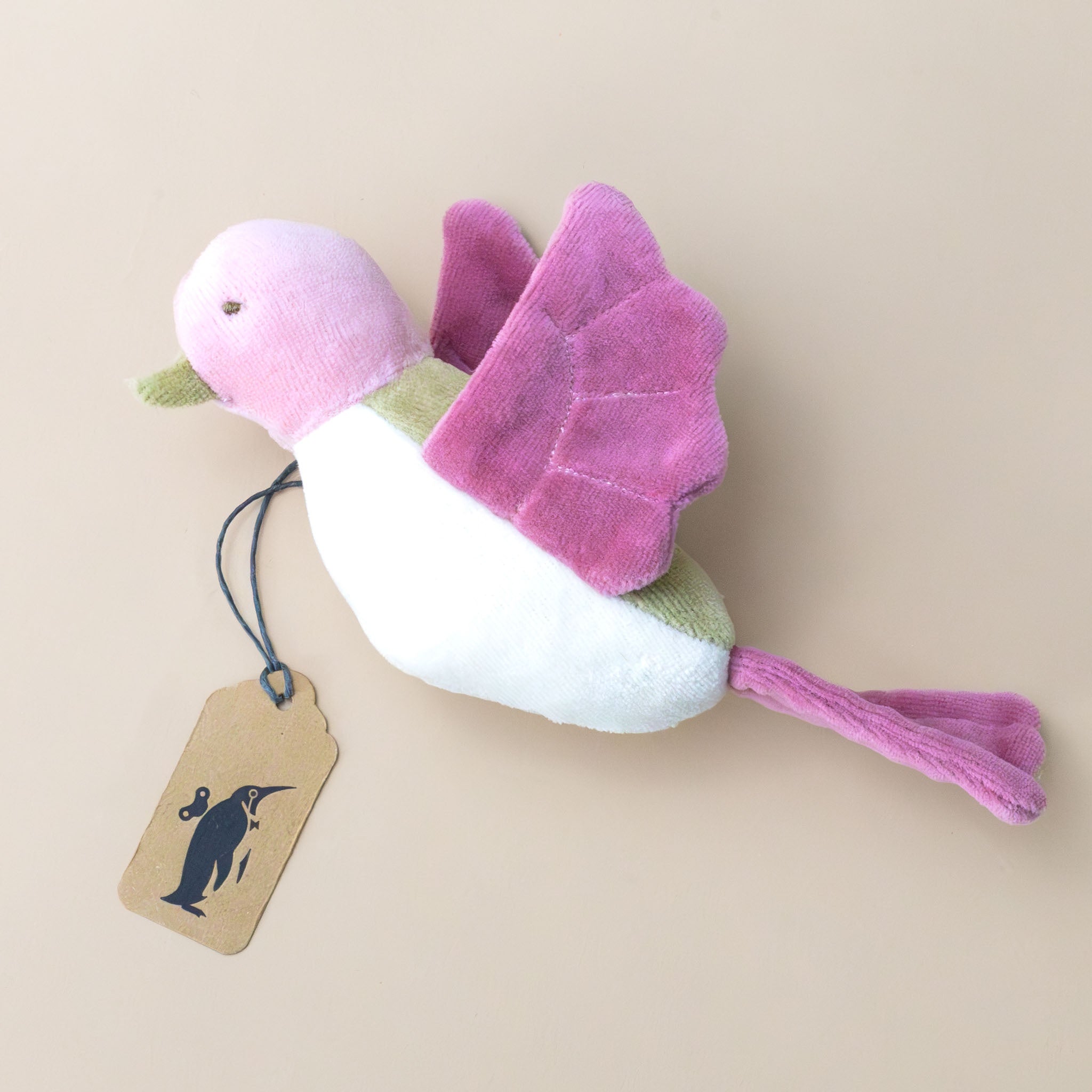 Organic Cotton Bird Teether | Rose & Moss