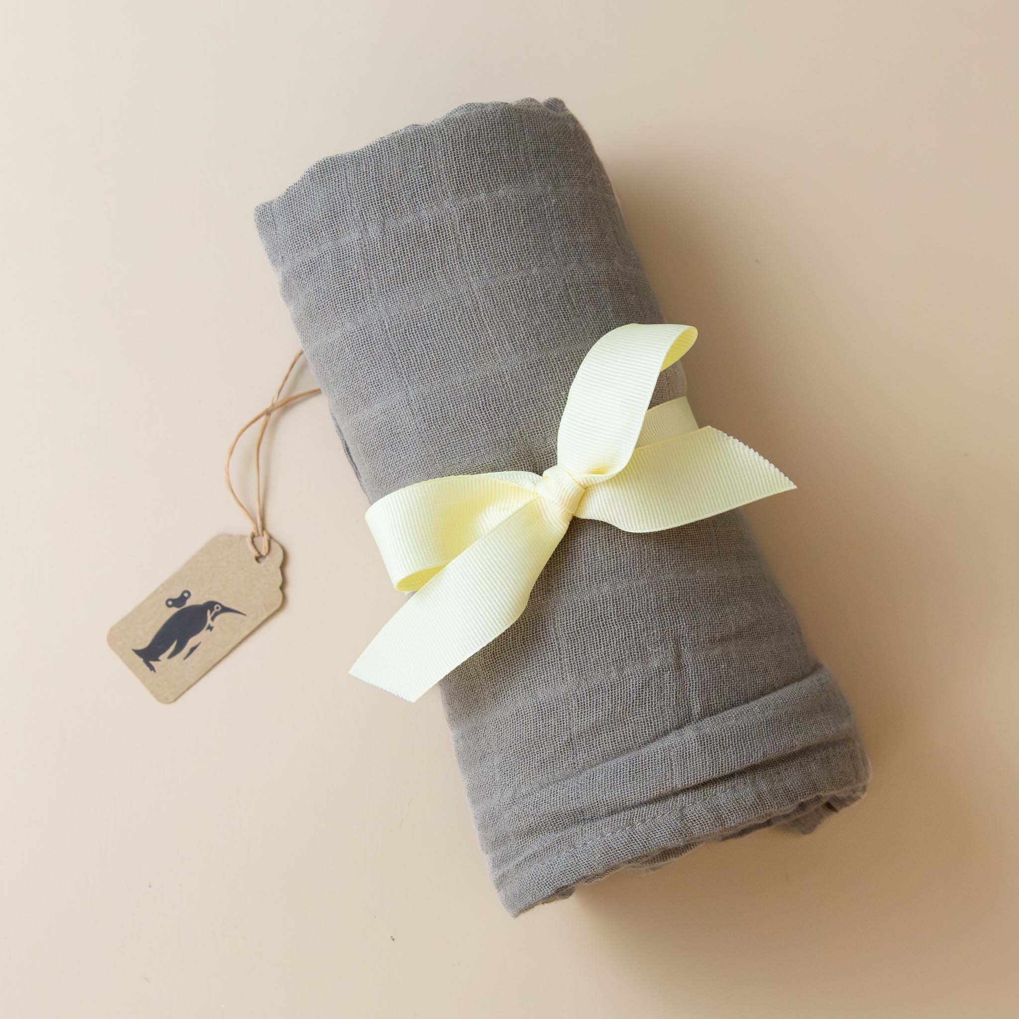Organic Cotton Muslin Swaddle | Driftwood