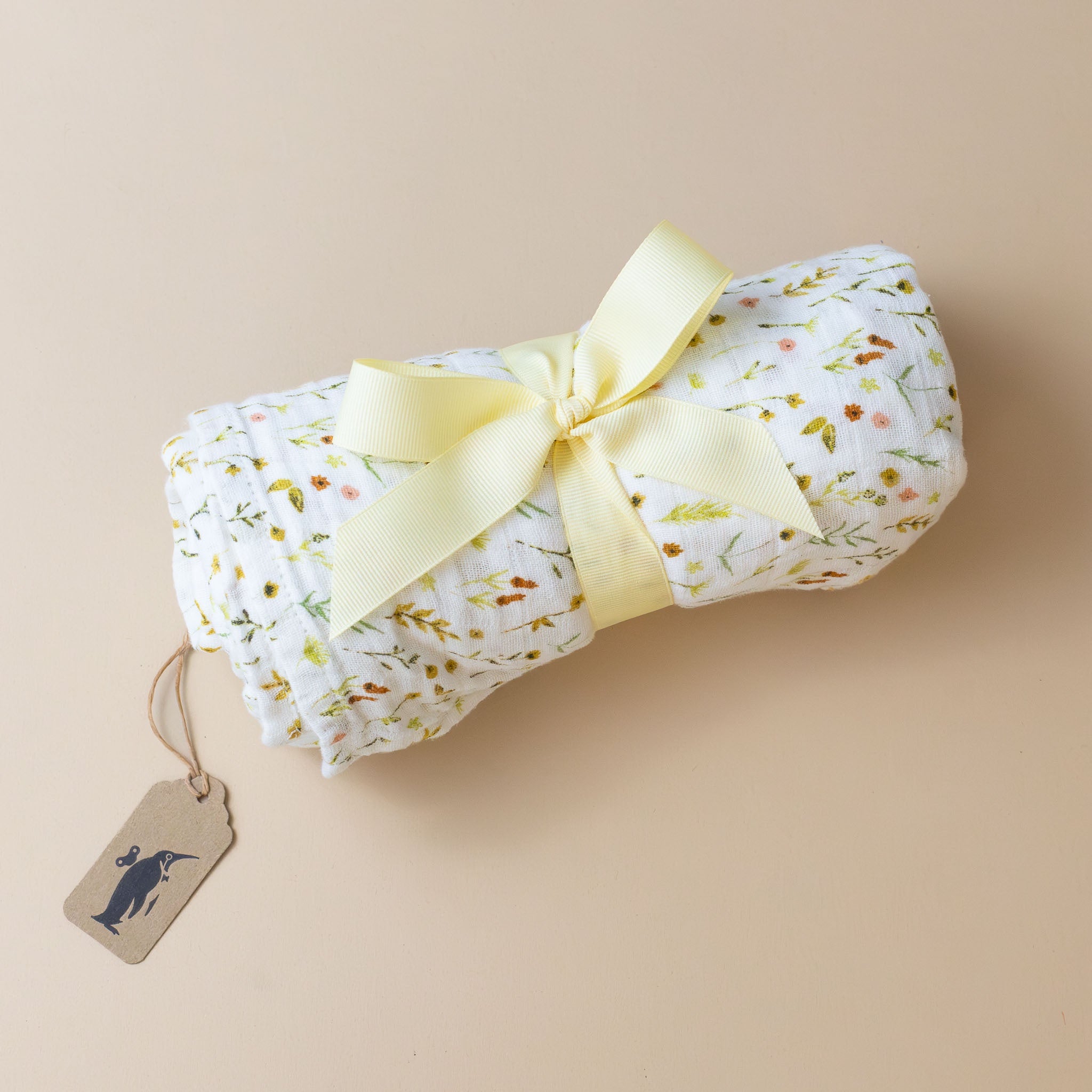 Organic Cotton Muslin Swaddle | Floral Fields