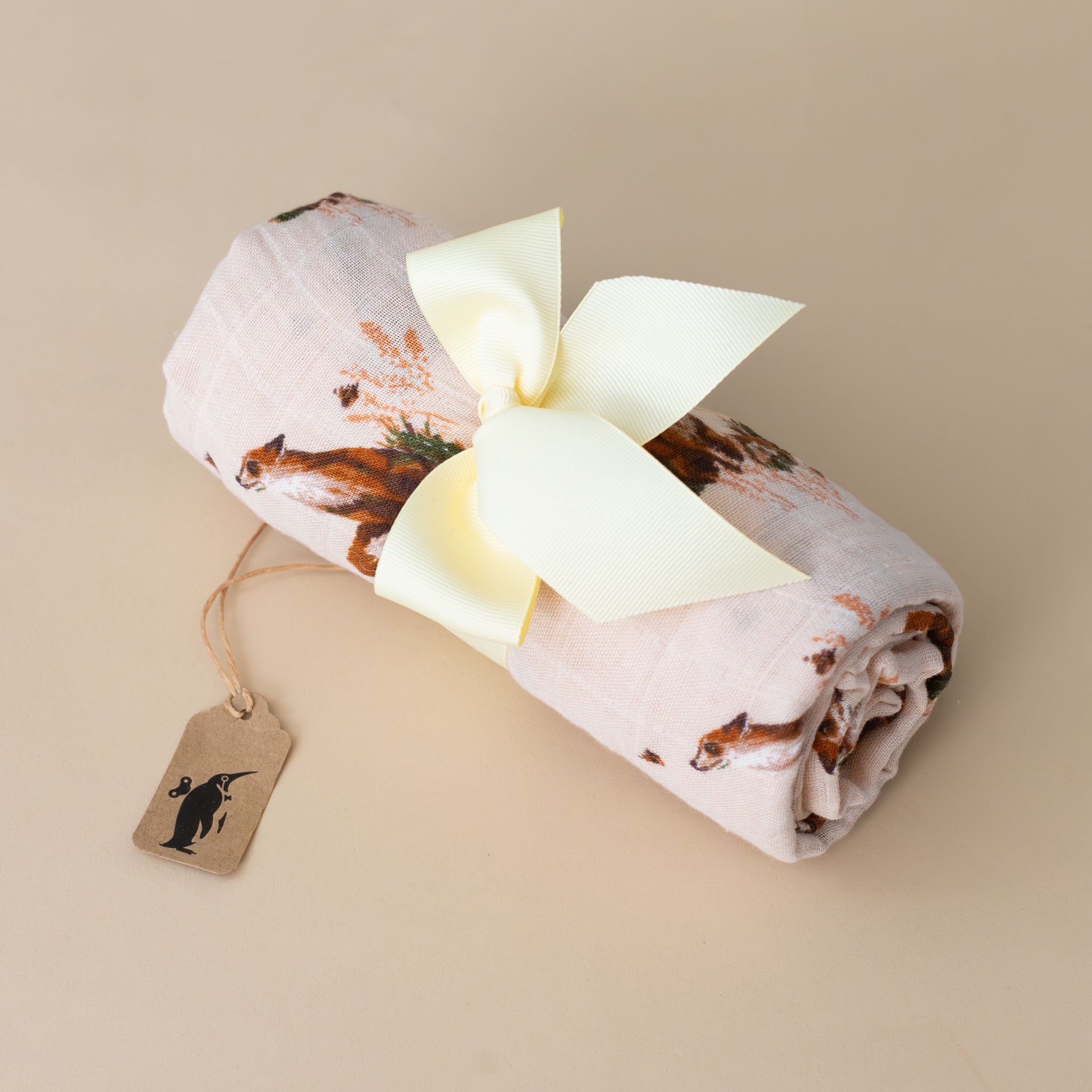 Organic Cotton Swaddle | Floral Fox