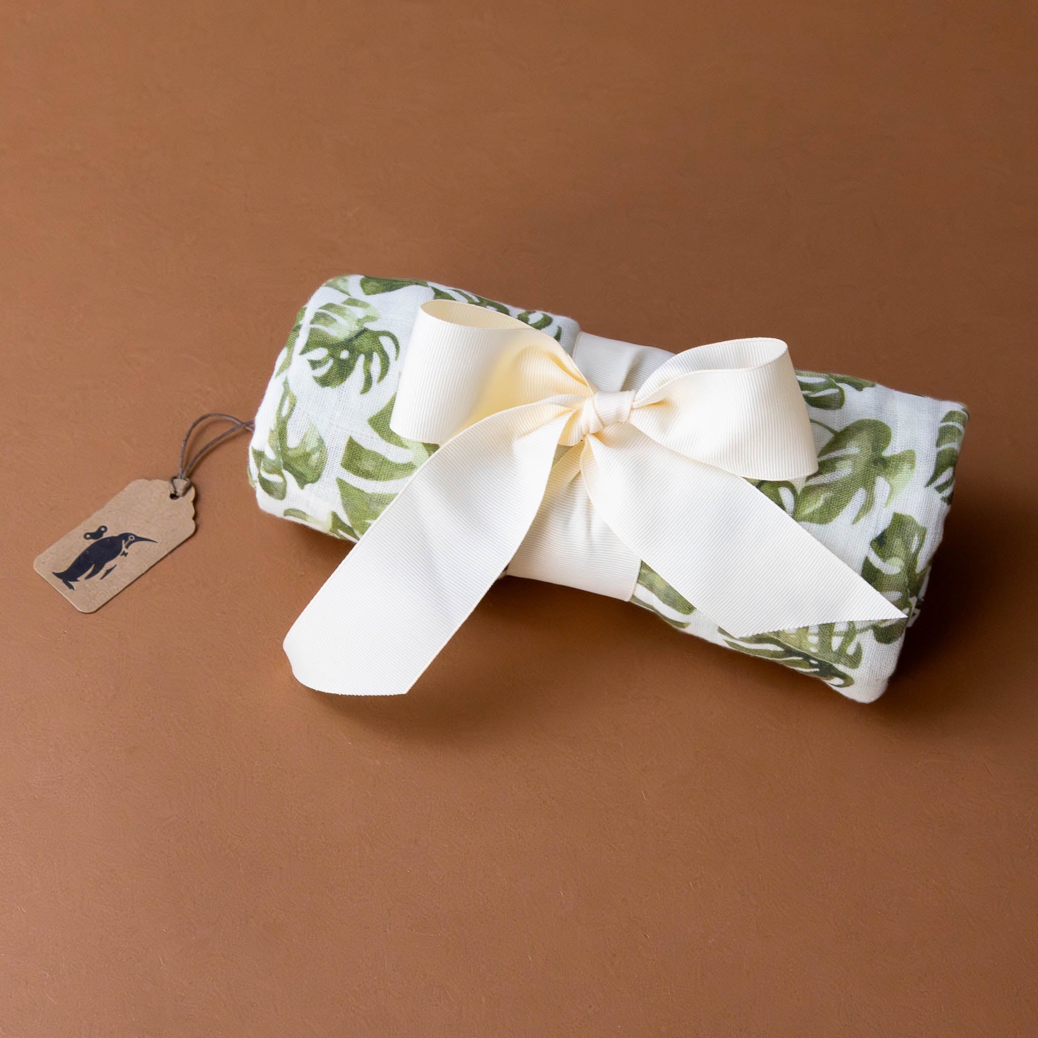 Organic Cotton Swaddle | Monstera Leaf