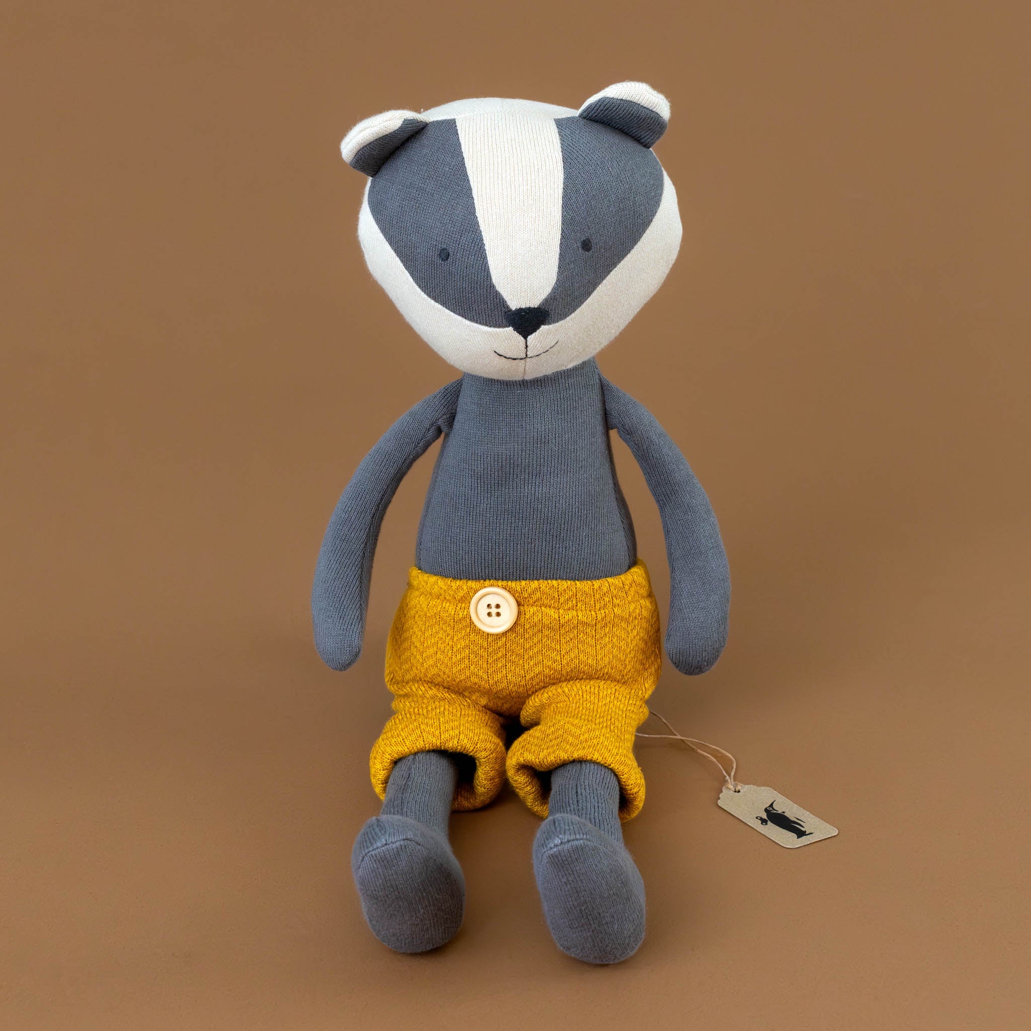 Organic Knit Woodland Pal | Benny Badger