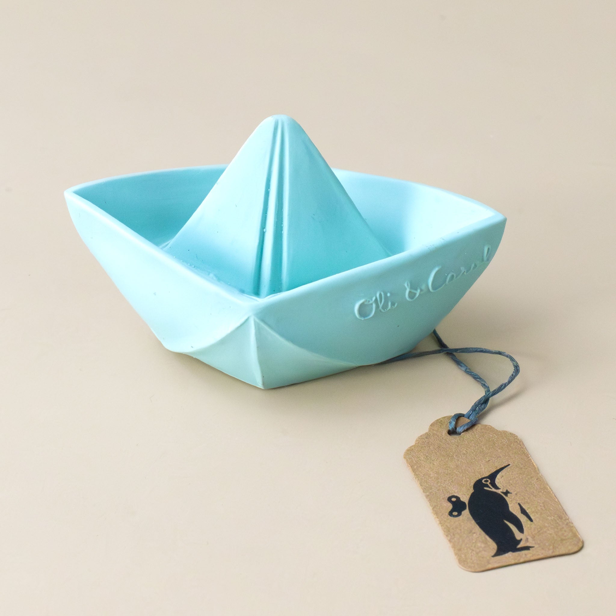 Origami Boat Teether | Mint