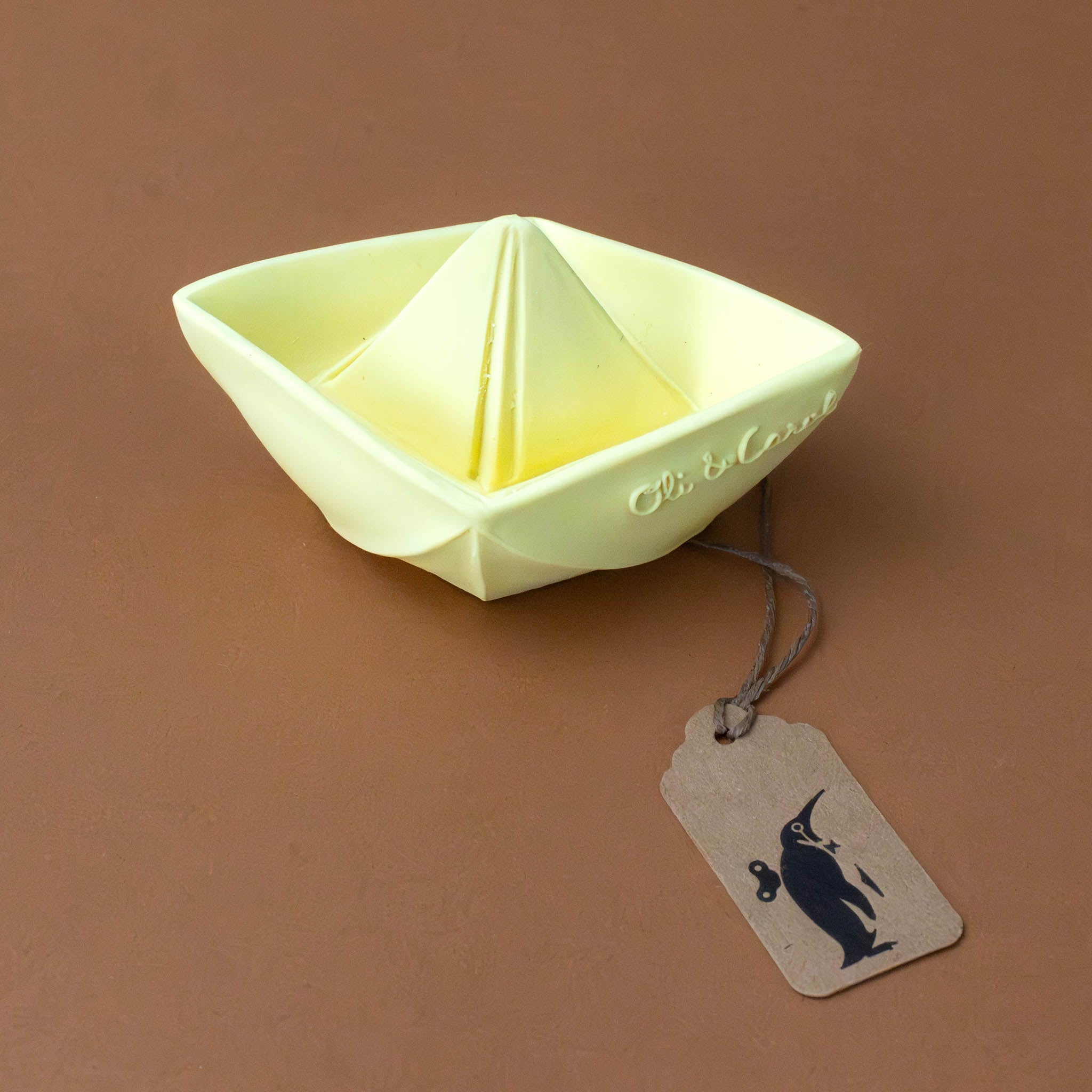 Origami Boat Teether | Vanilla