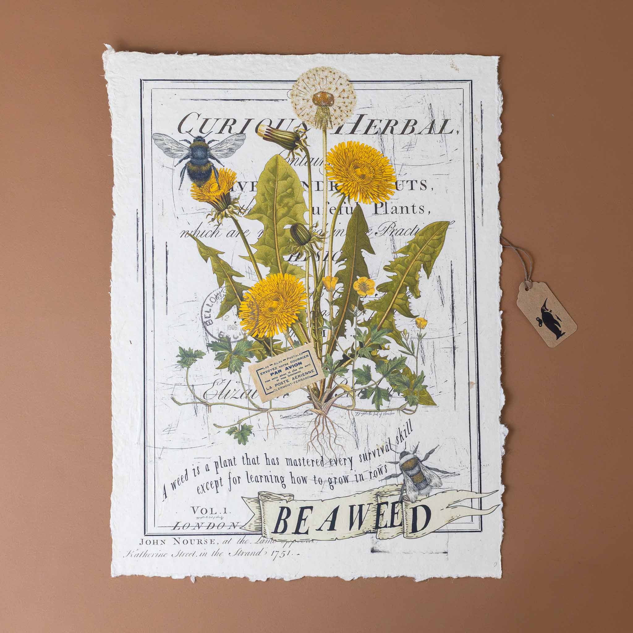 Paper Print | Be a Weed