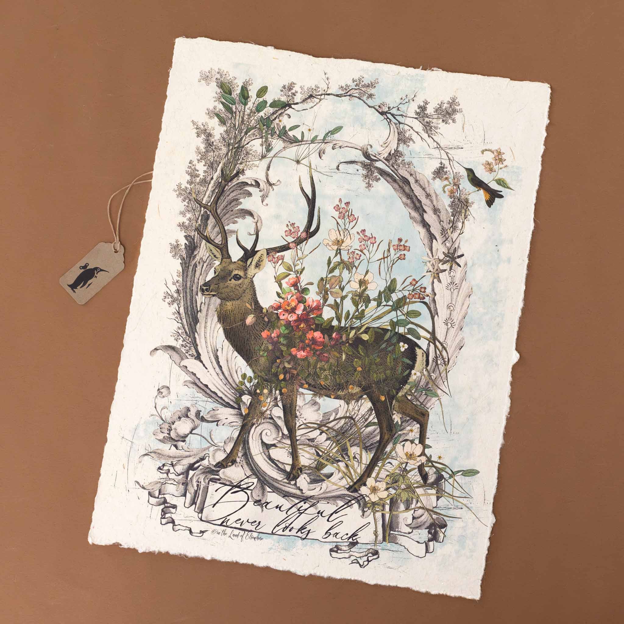 Paper Print | Beautiful Never Looks Back