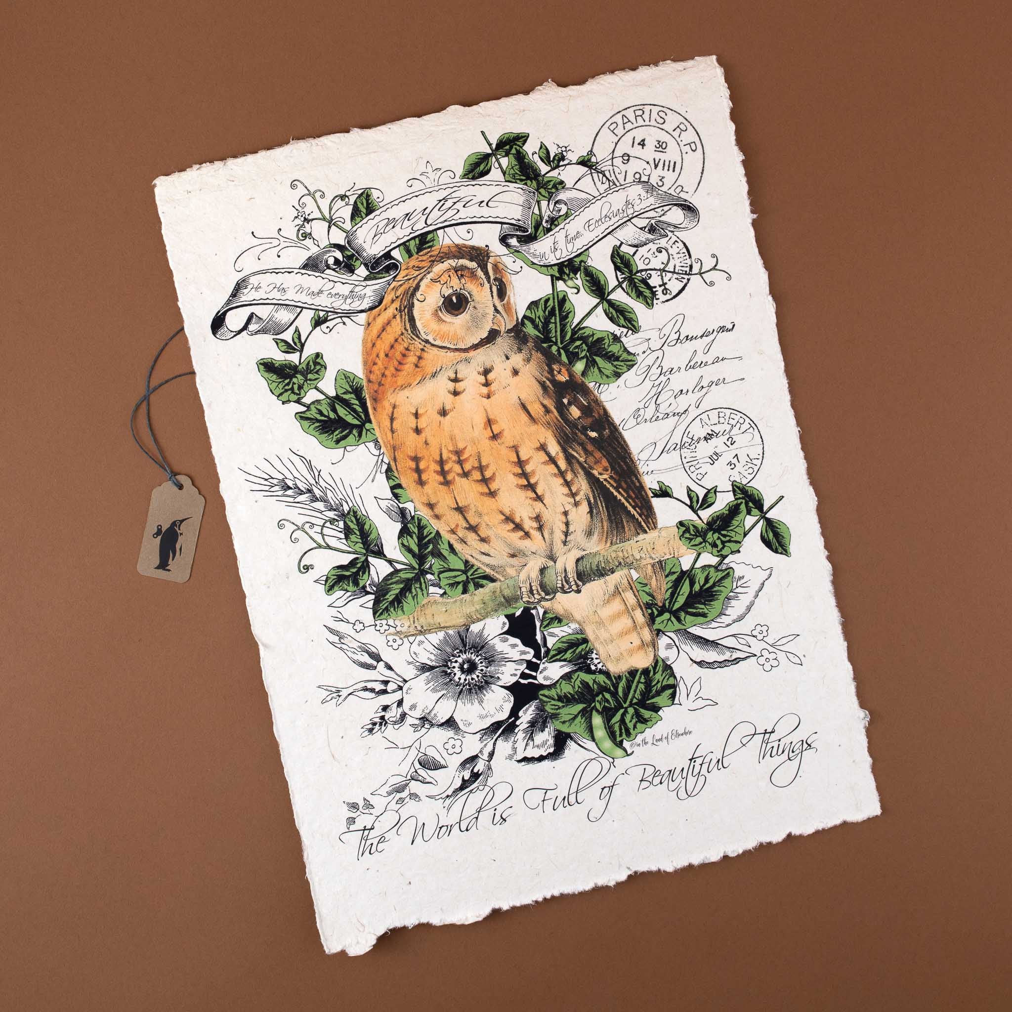 Paper Print | Beautiful Things - Owl