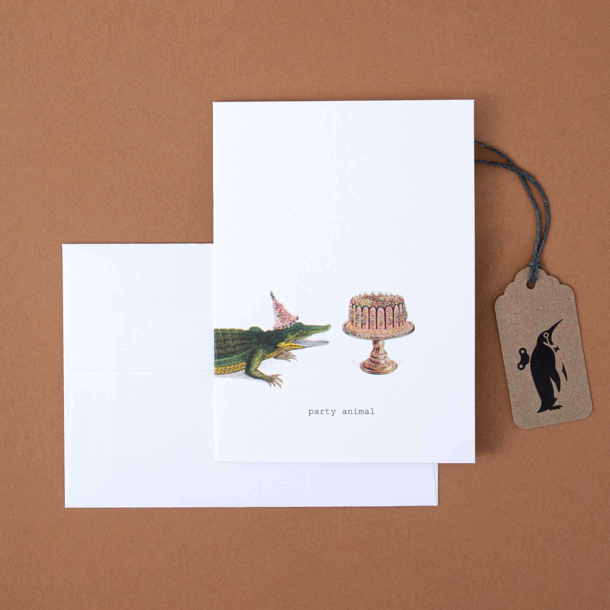 Party Gator Greeting Card
