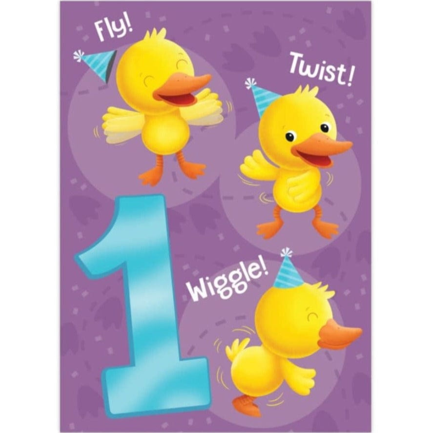 Duck 1 Year Old Foil Card