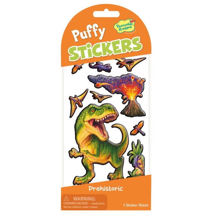 Prehistoric Dinosaur Puffy Stickers