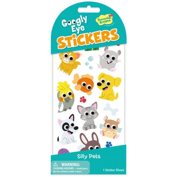Silly Pets Googly Eye Stickers