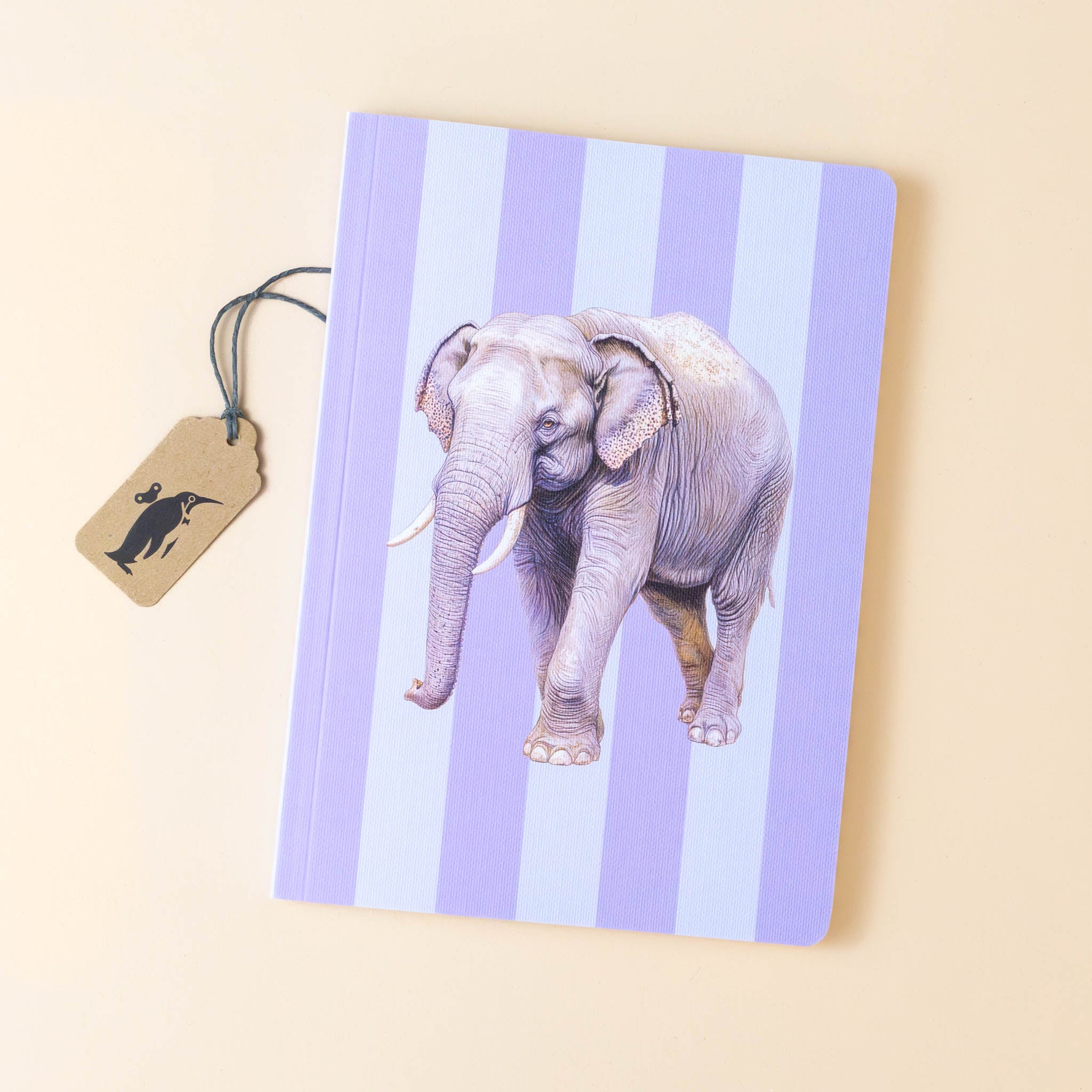 Perfect Bound Notebook | Elephant Stripe