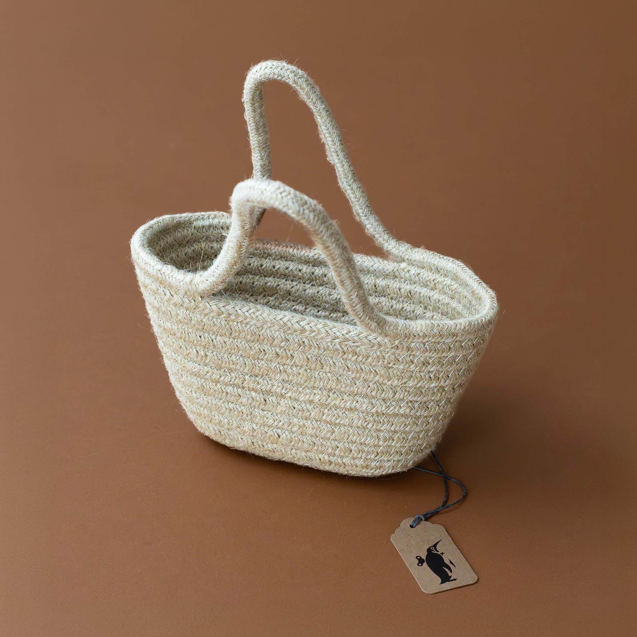 Petite Hemp Rope Tote Basket