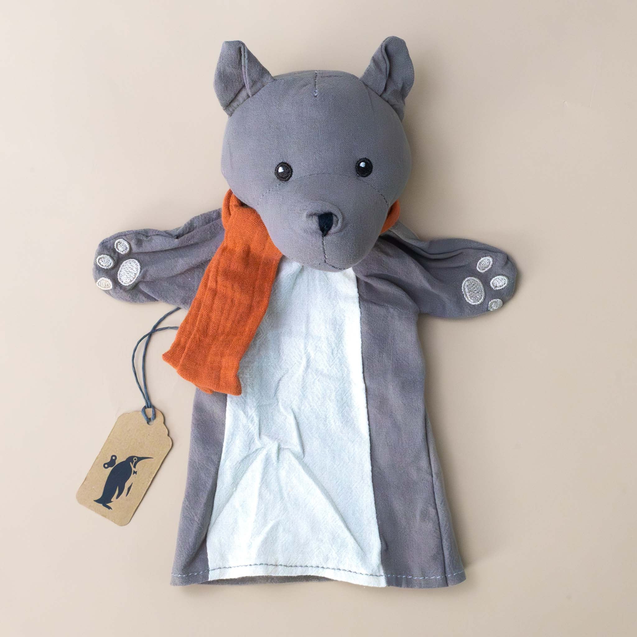 Petite Wolf Hand Puppet