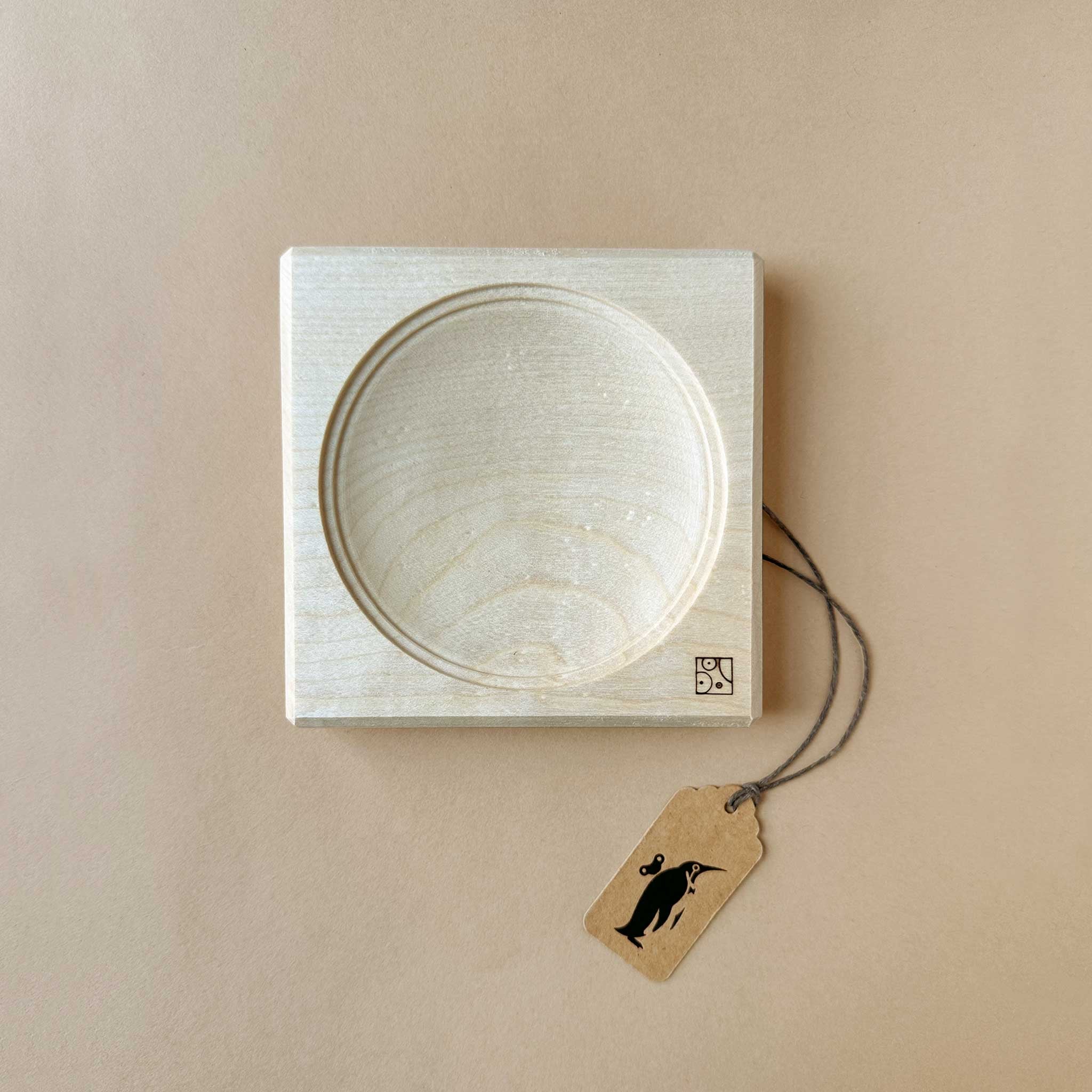 Petite Wooden Spinning Top Base | Birch