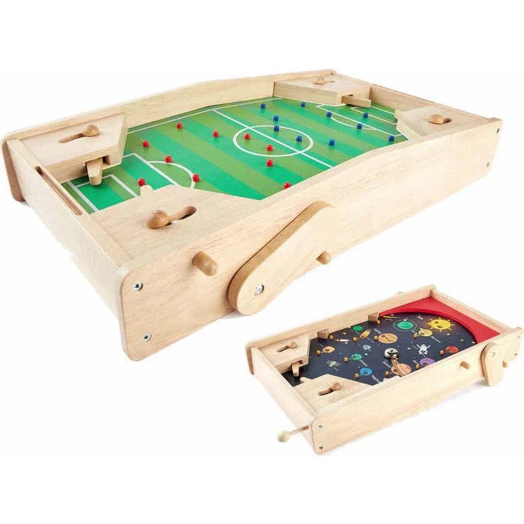 2 in 1 Games: Pinball Planet & Soccer Tabletop Game