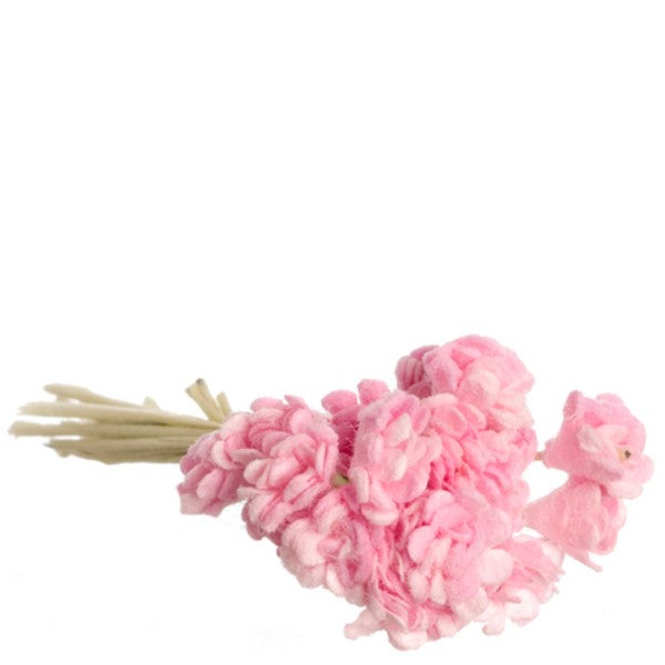 Dollhouse Miniature Pink Gypso Flowers