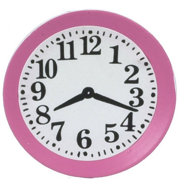 Pink Dollhouse Miniature Wall Clock