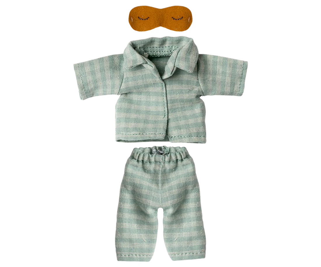 *NEW* Pajamas, Dad mouse - Mint/sand