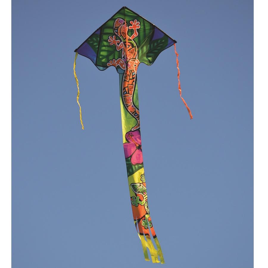 "Zephyr / Gecko" Delta Kite with Line & Handle