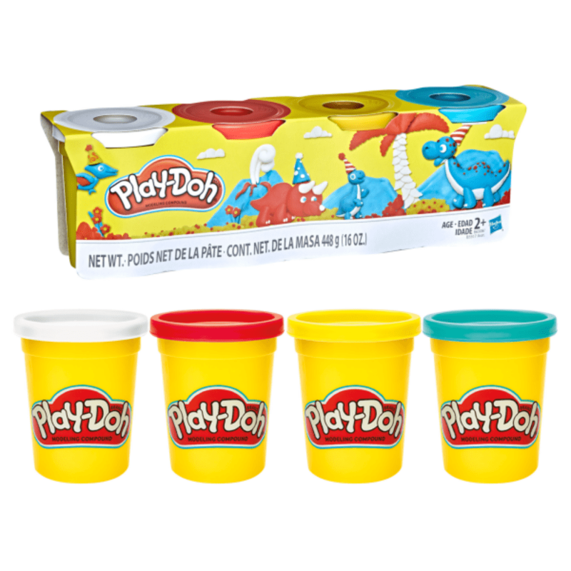 Play Doh Classic 4 Pack (Assorted Colors)