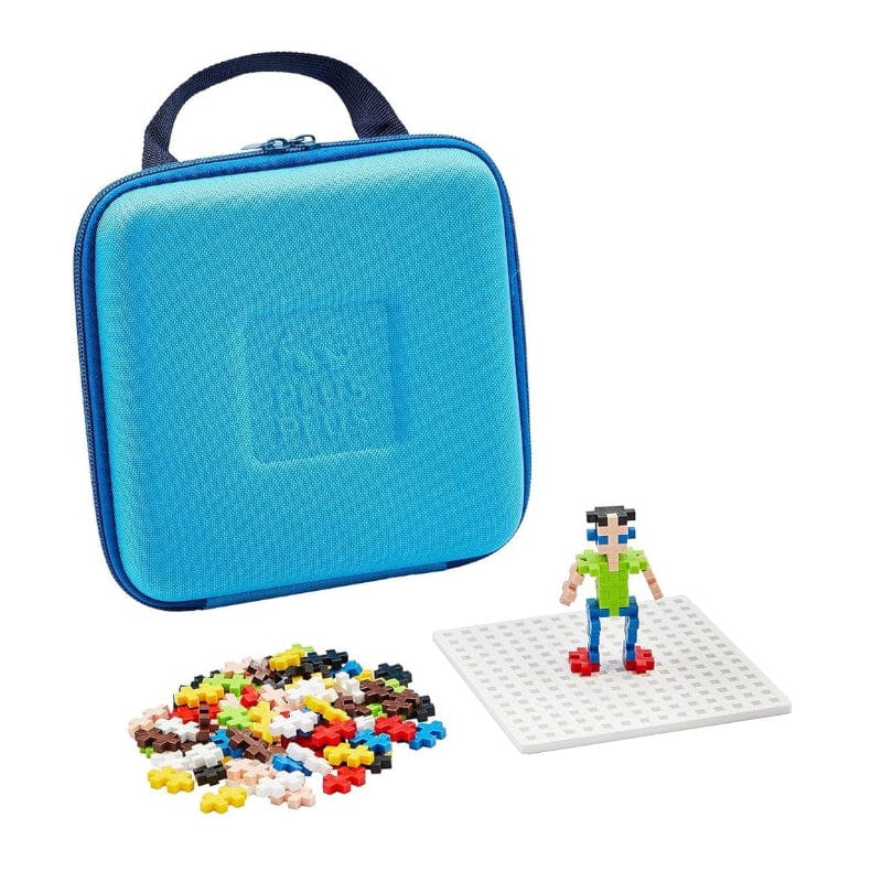 Plus Plus - Blue Travel Case w/100 Pieces & Baseplate