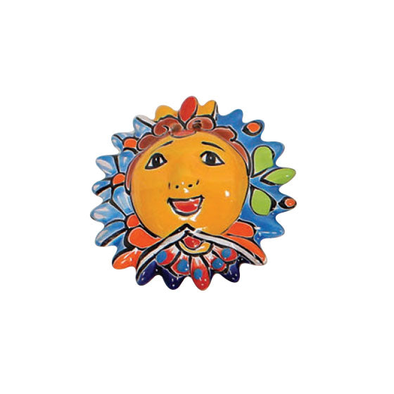 Talavera "3D Small Sun Face" Wall Art