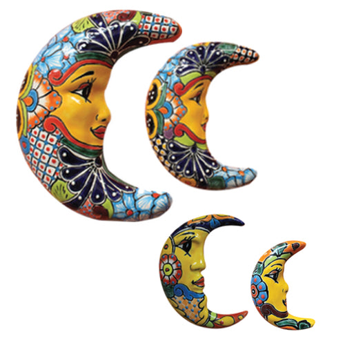 Talavera "3D Crescent Moon" Wall Art