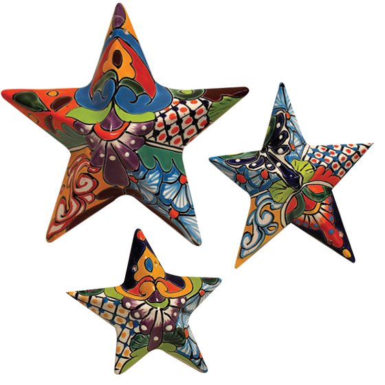 Talavera "3D Star" Wall Art