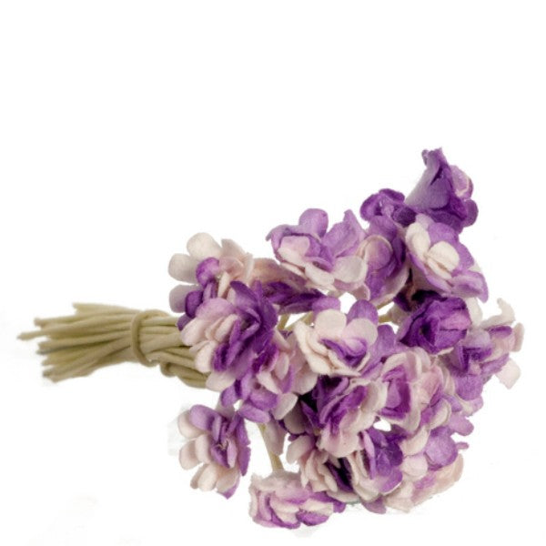 Dollhouse Miniature Purple Gypso Flowers