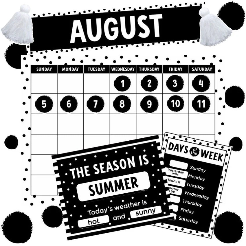 BFF Collection - Calendar Bulletin Board Set by Schoolgirl Style