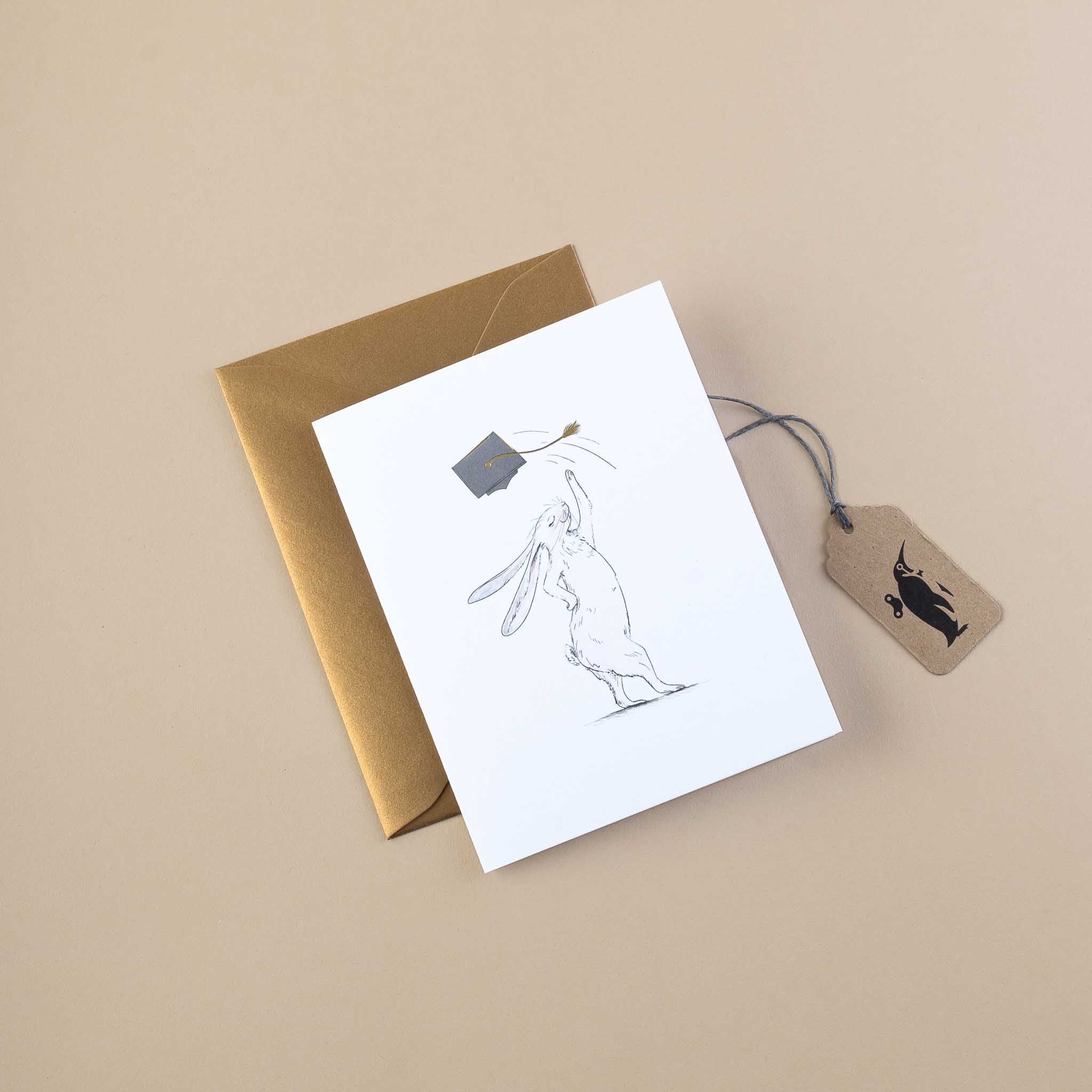 Rabbit Graduate Greeting Card