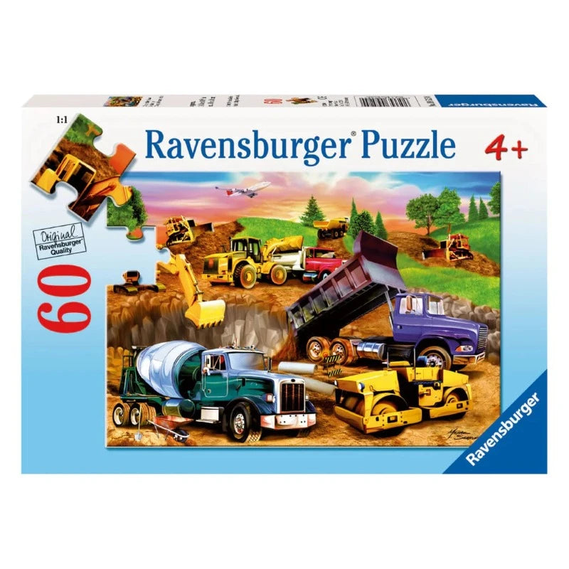Construction Crowd 60 Piece Puzzle