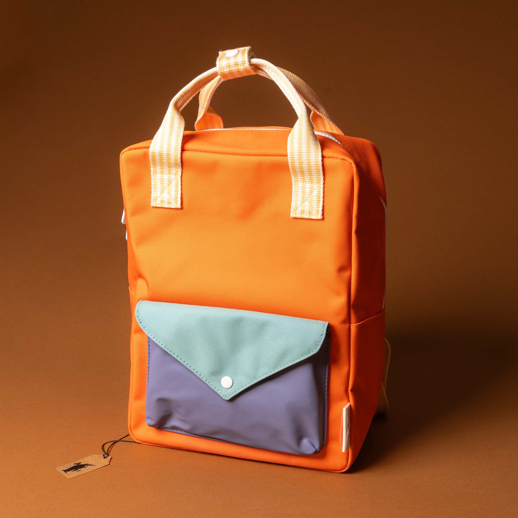 Recycled Wonders Envelope Backpack | Medium - Lifebuoy Orange