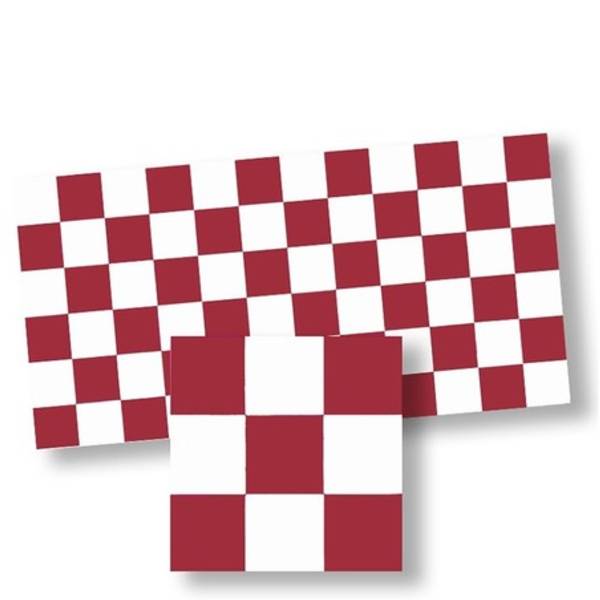 Red & White Dollhouse Floor Tile