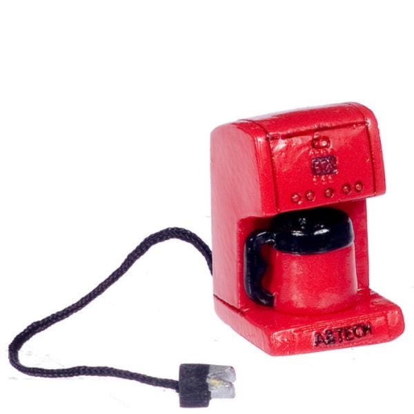 Red Dollhouse Miniature  Coffee Maker