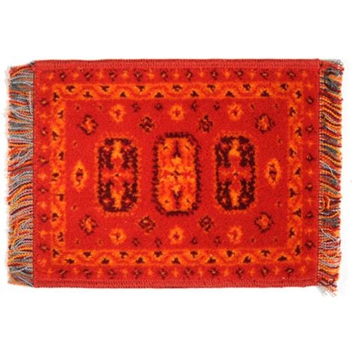 Red Dollhouse Miniature Turkish Rug