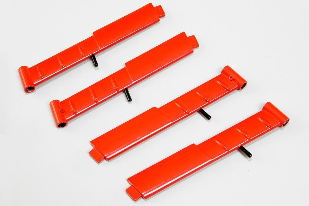 Roban 500 Size MD-500E G-Jive Red Landing Gear Set