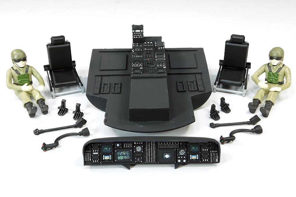 Roban 500 Size UH-60 Black Hawk Complete Cockpit Set