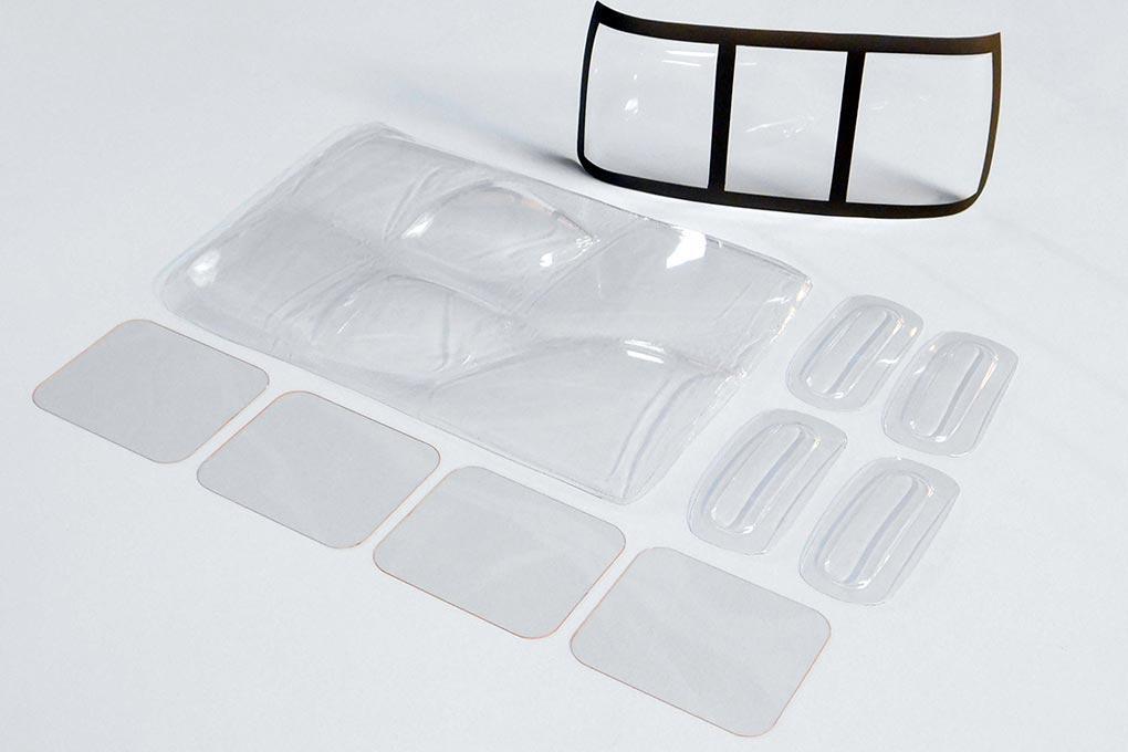 Roban 600 Size UH-60 Black Hawk Complete Window Set