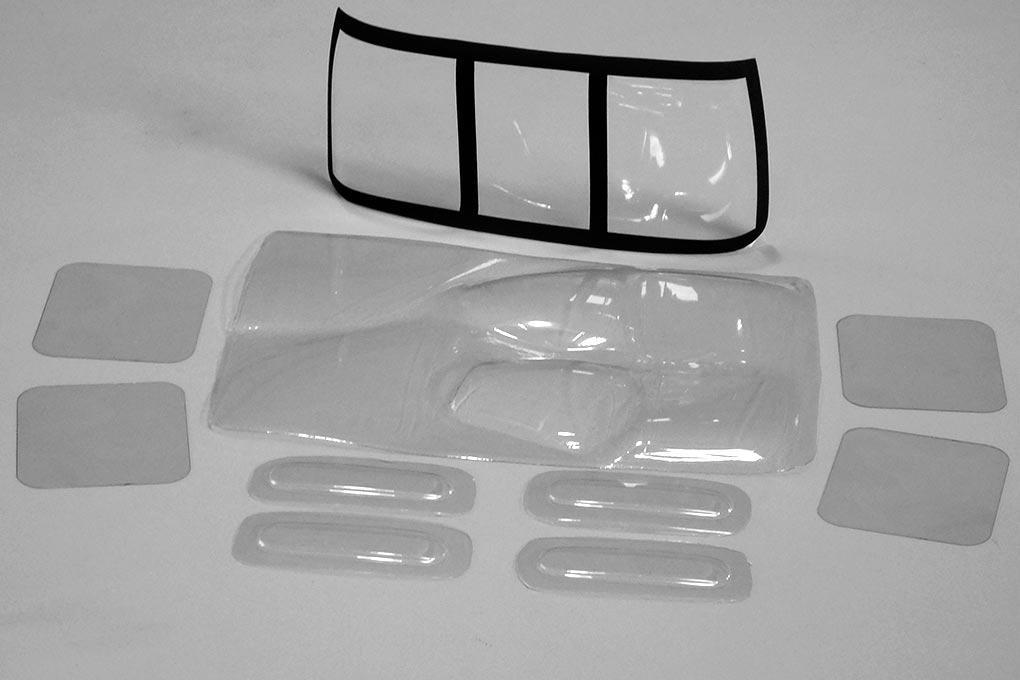 Roban 600 Size UH-60 Black Hawk Window Set