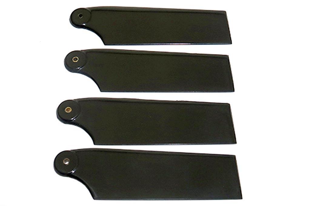 Roban 700/800 AH-64/UH-60/UH-60J  Size 4B Tail Blade Set, Black