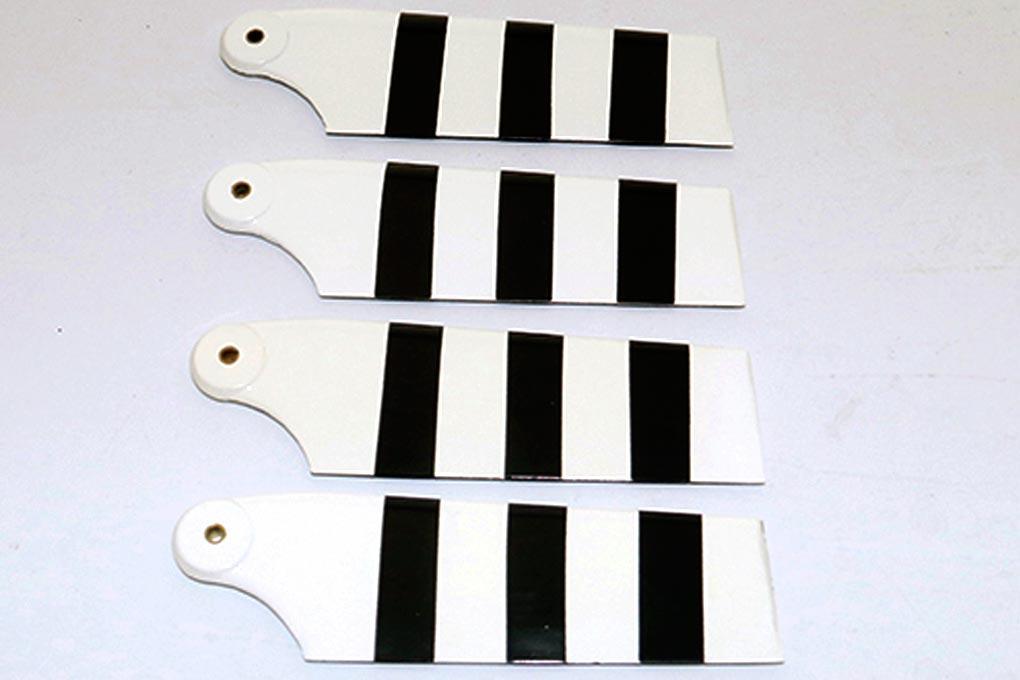 Roban 700/800 Size B429 4B Tail Set, Black/White