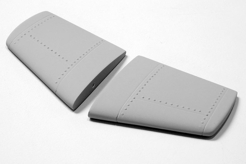 Roban 700 Size AH-1 Desert Gray Tail Wing Set