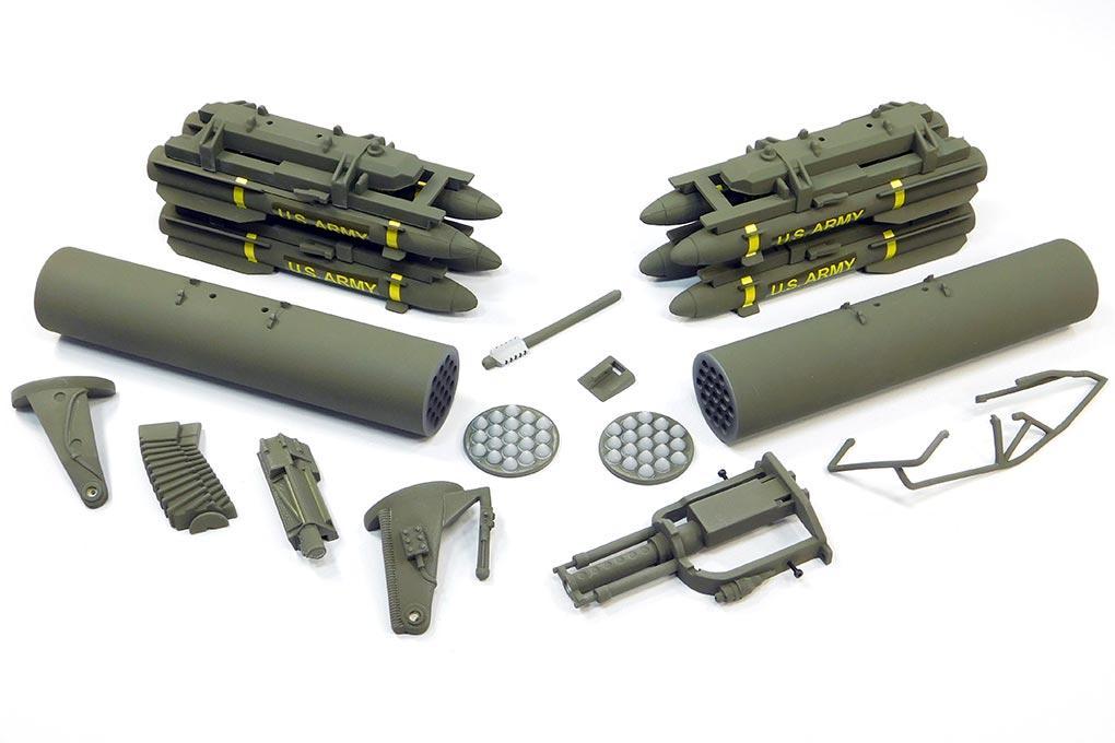 Roban 700 Size AH-64 Green Apache Weapons Set