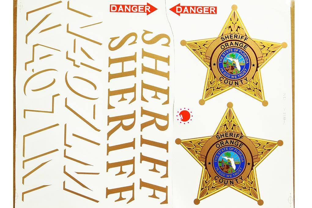 Roban 700 Size B407 Sheriff Decal Set
