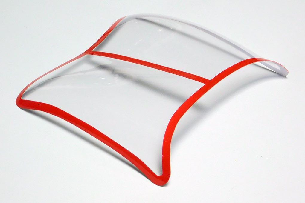 Roban 700 Size B429 Red/Black Front Window