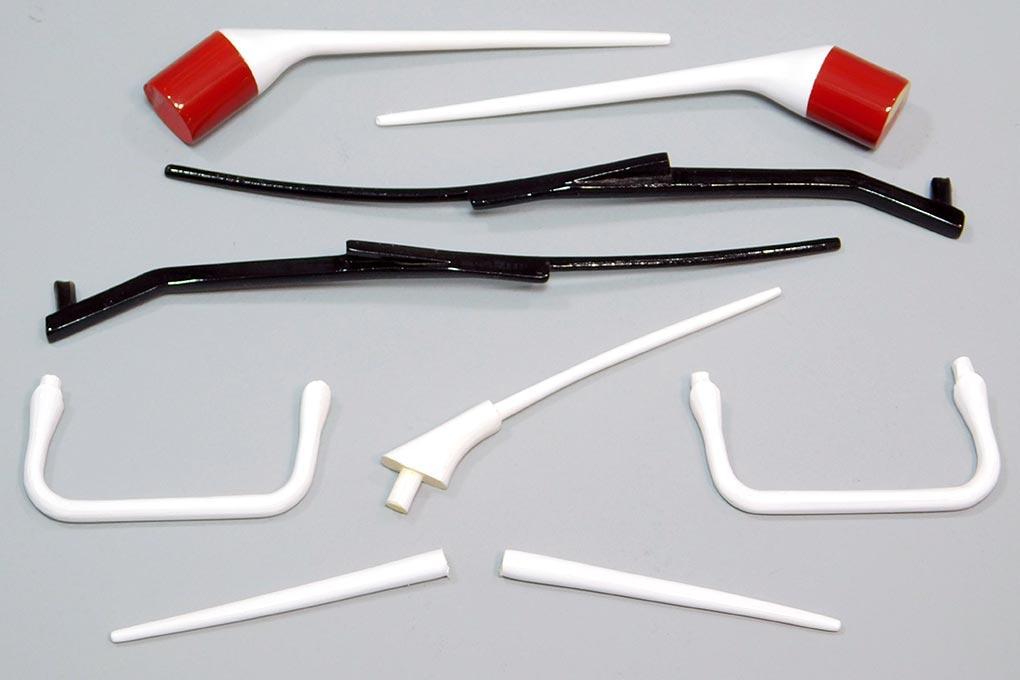 Roban 700 Size B429 Red/Black Scale Parts Set