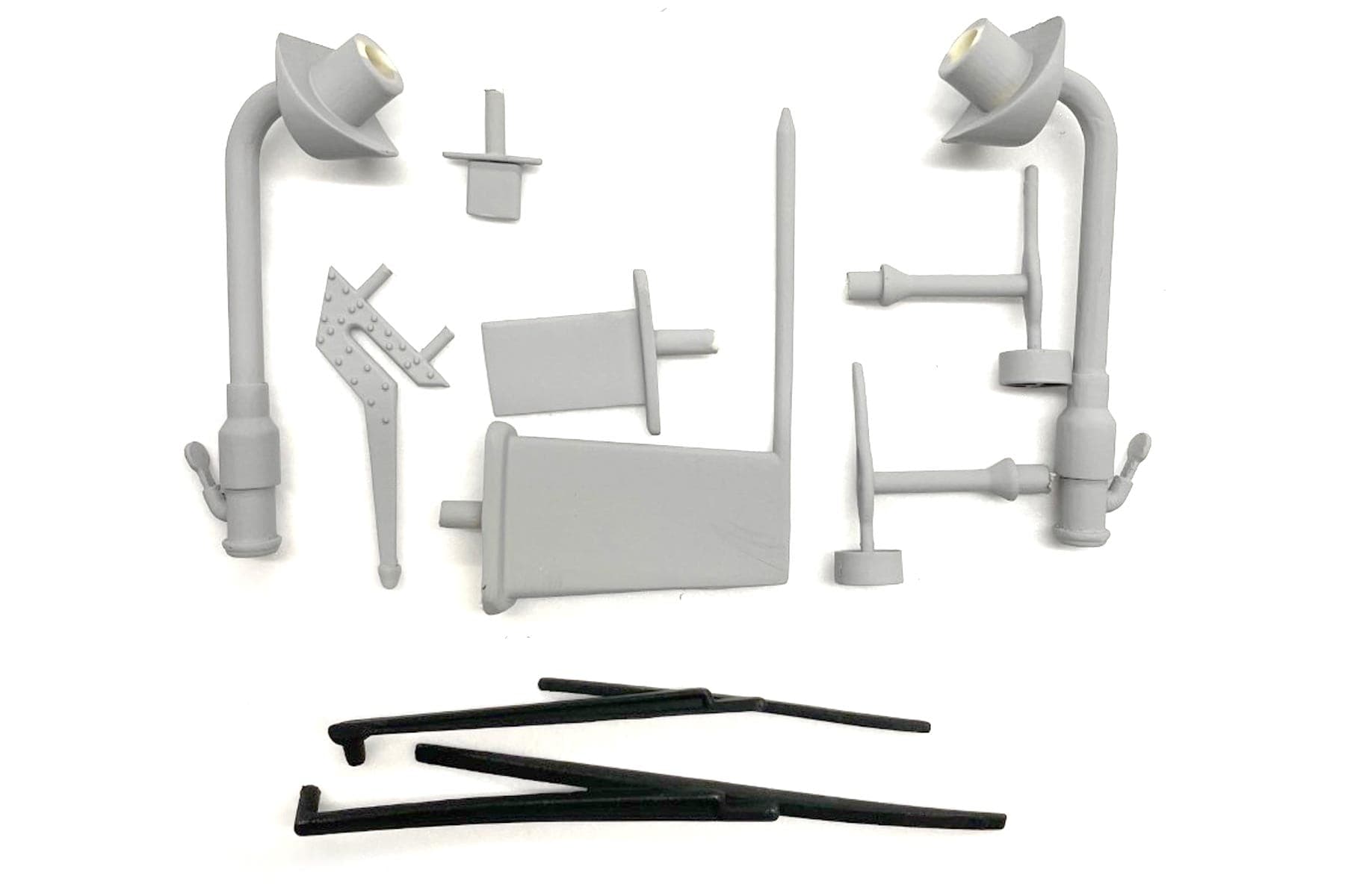 Roban 700 Size Grey AH-64 Apache Scale Parts Set